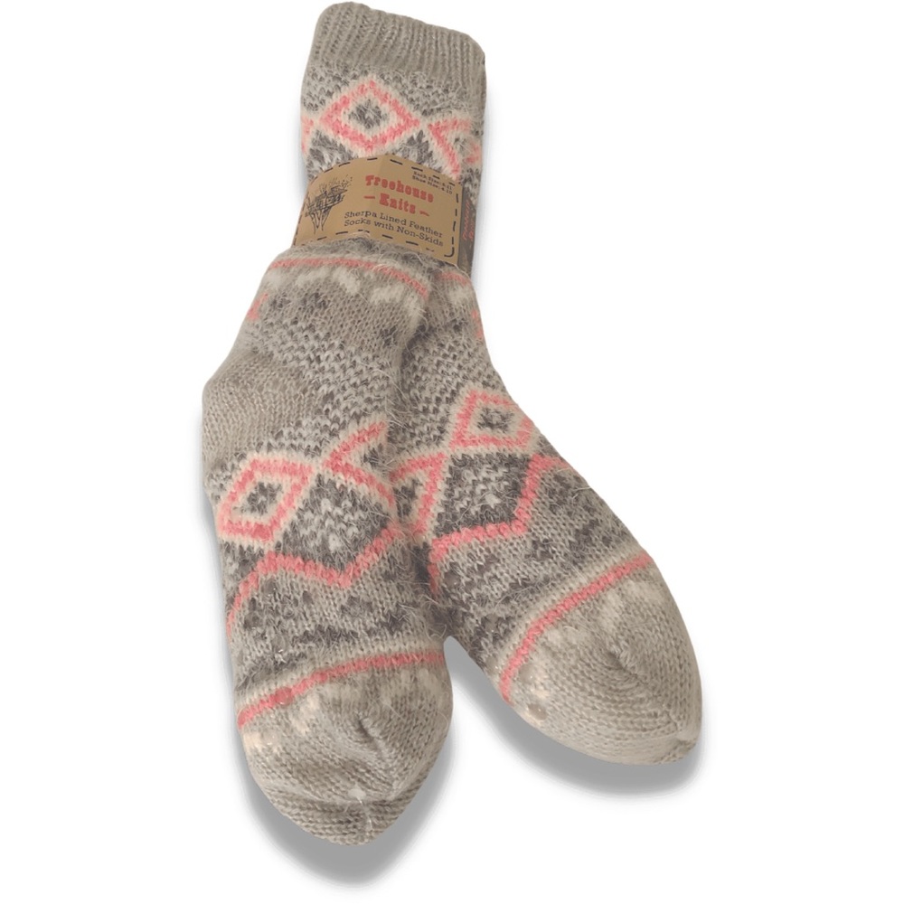 Women’s, Socks, Treehouse knits, Fits shoe size 4-10, Multi-color